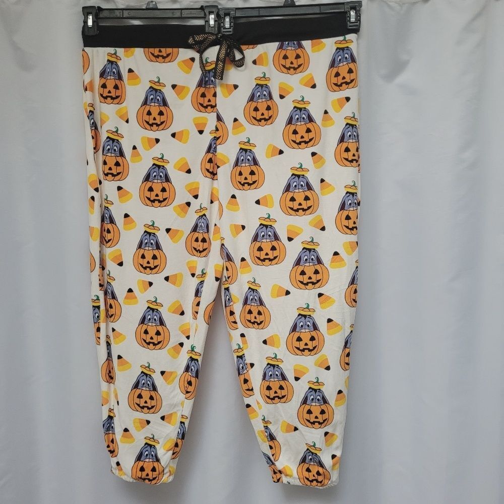 Disney Eeyore Jogger Pajama Loungewear Pants Plush Halloween Eeyore Pumpkin 3X - Picture 3 of 11